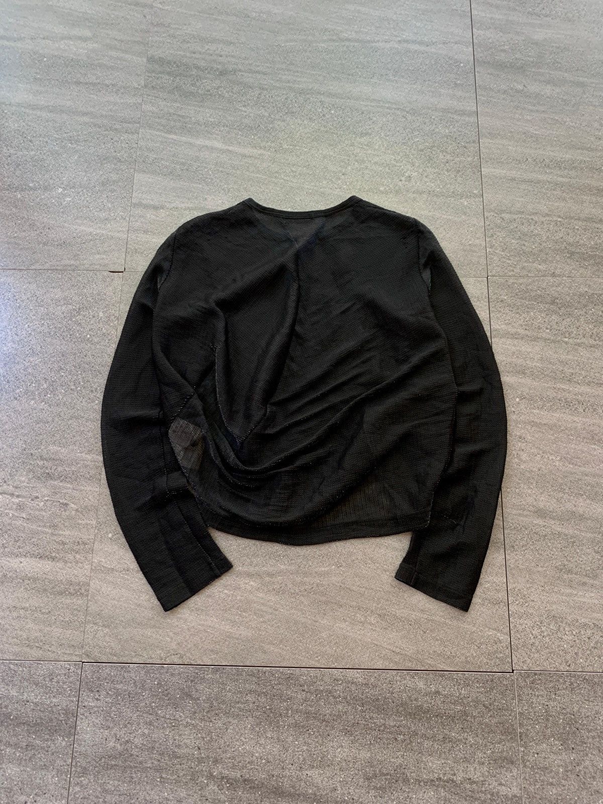 Comme des Garcons FREE TAX! Tricot Textured Polyester Cardigan Jacket Size US S / EU 44-46 / 1 - 4 Thumbnail
