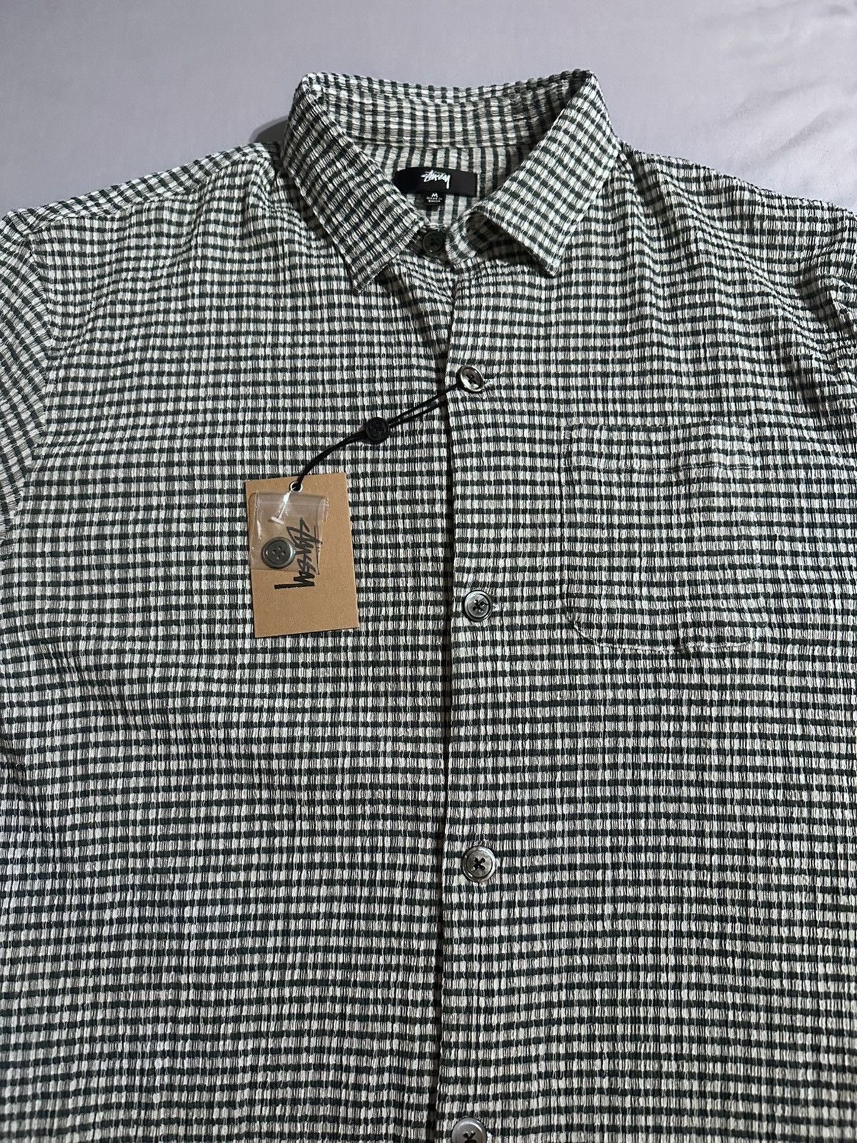 Stussy Stussy Wrinkly Gingham shirt Size US M / EU 48-50 / 2 - 2 Thumbnail