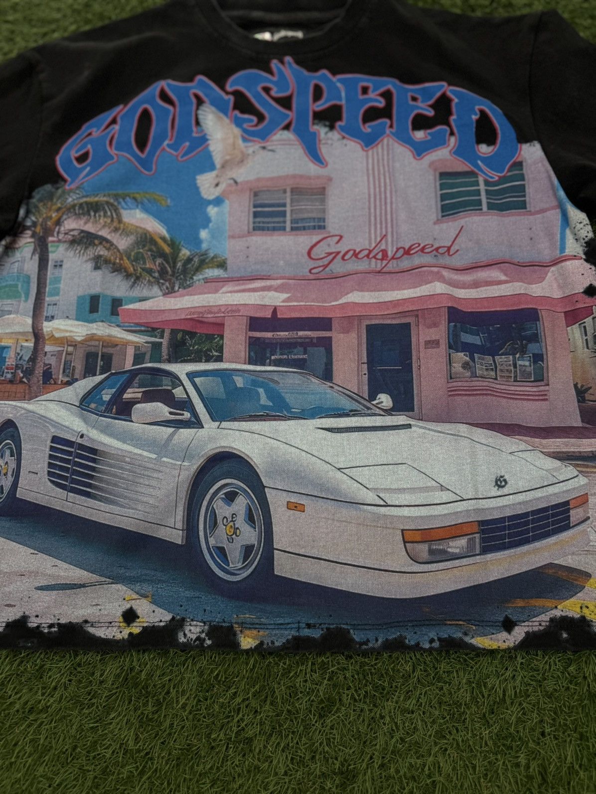Godspeed Godspeed Black Miami Car Tee Shirt Size Small (NEW) Size US S / EU 44-46 / 1 - 4 Thumbnail
