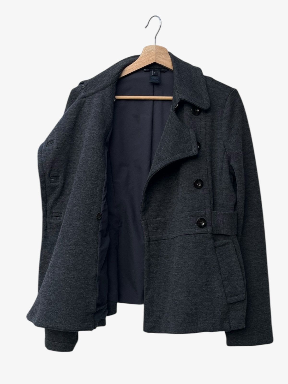 Marc by Marc Jacobs Marc by Marc Jacobs Fitted Double-Breasted Wool Blend Jacket Size S / US 4 / IT 40 - 4 Thumbnail
