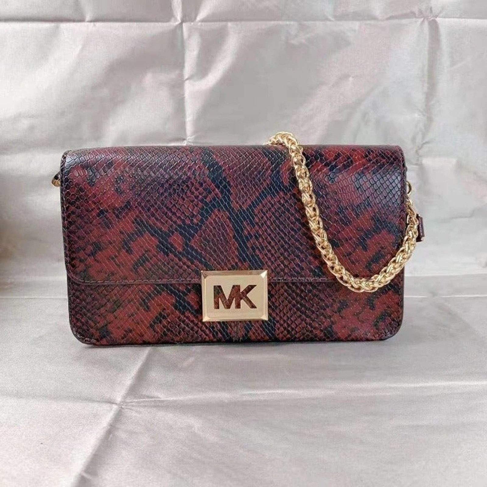 Michael Kors MICHAEL KORS 35F1G6SL3G SONIA MD SNAKE EMBOSSED SHOULDER BAG Size ONE SIZE - 1 Thumbnail