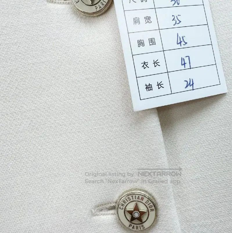 Dior Dior White Wool Women's Coat S Size . Size S / US 4 / IT 40 - 3 Thumbnail