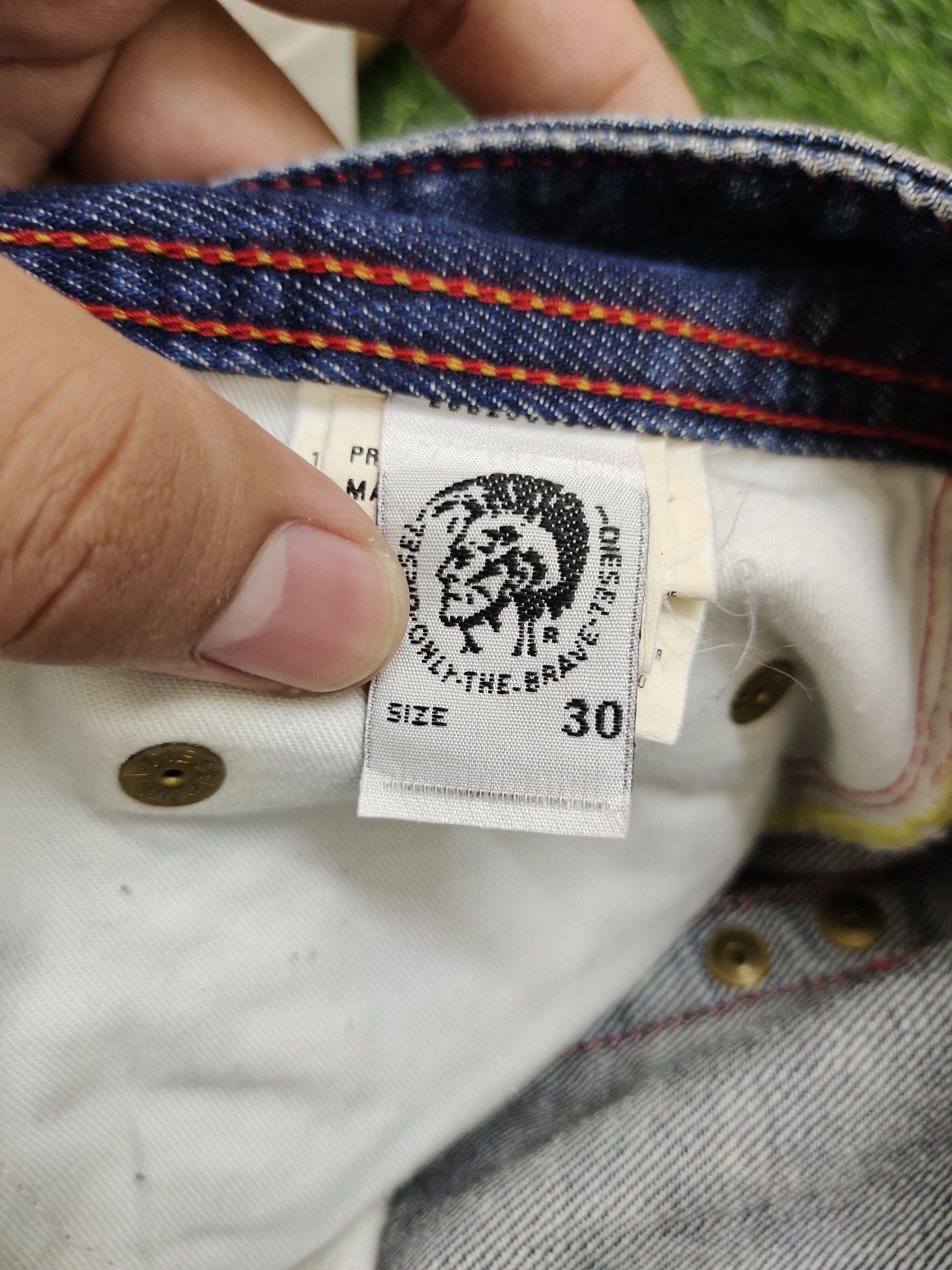 Diesel Vintage Y2k Diesel D Logo Rusty Distress Relaxed Denim Pants Size US 30 / EU 46 - 16 Thumbnail