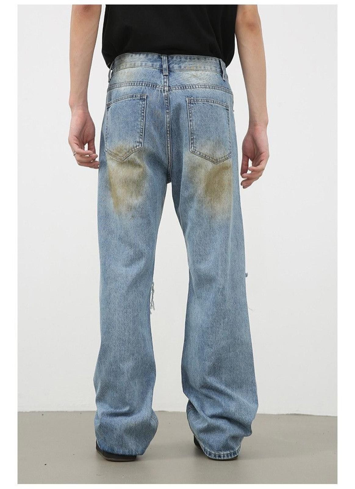 Vintage Distressed Denim Jeans, Ripped Jeans Size US 30 / EU 46 - 5 Thumbnail