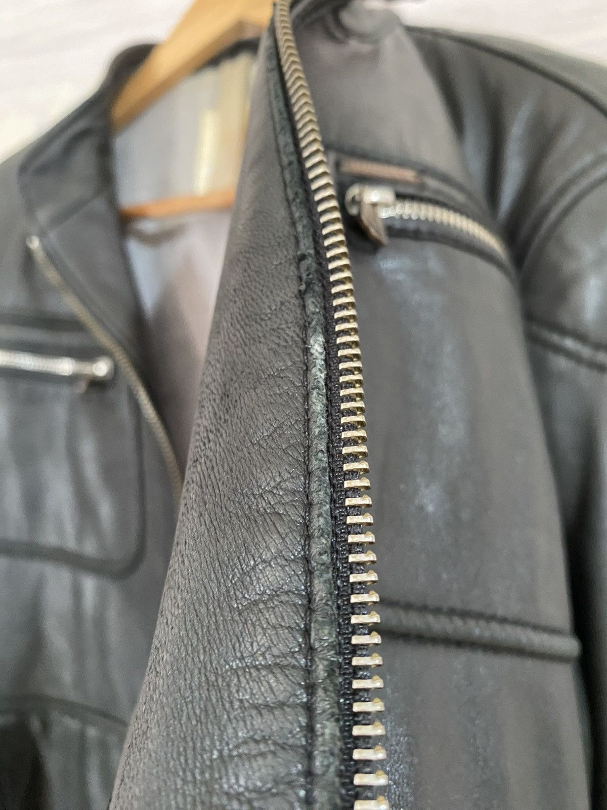 Diesel Diesel Leather Biker Jacket Size US L / EU 52-54 / 3 - 17 Thumbnail