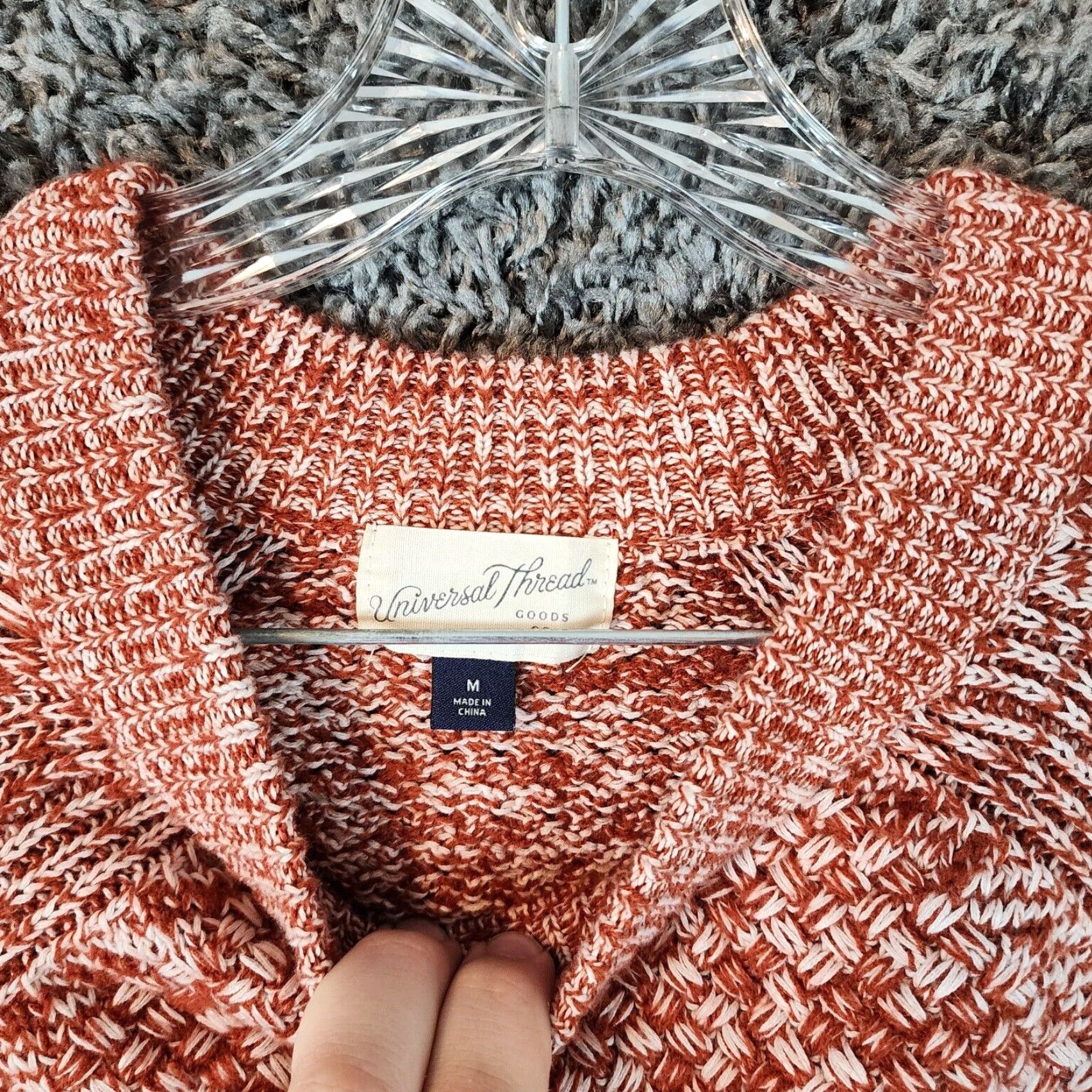 Vintage VINTAGE Universal Thread Sweater Womens Red Knit Long Sleeve Pullover Size M University Size M / US 6-8 / IT 42-44 - 3 Thumbnail