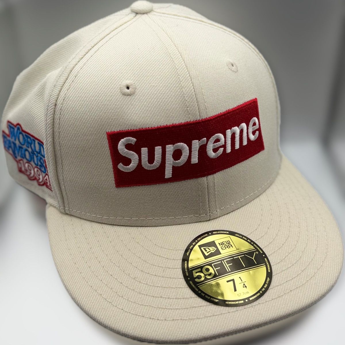 New Era × Supreme Supreme Money Box Logo New Era Fitted Hat | Grailed