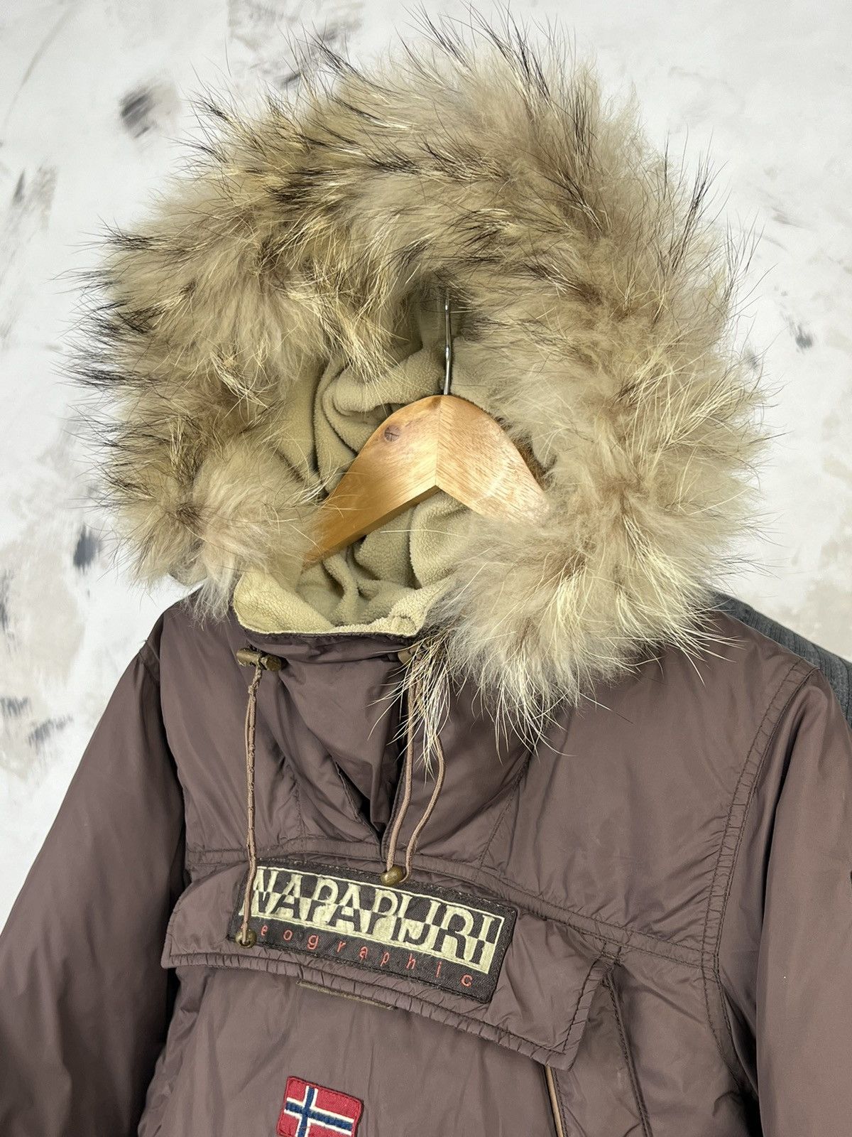 Napapijri Napapijri Kids Anorak Jacket Faux Fur Hood Size 6 Size US XXS / EU 40 - 3 Thumbnail