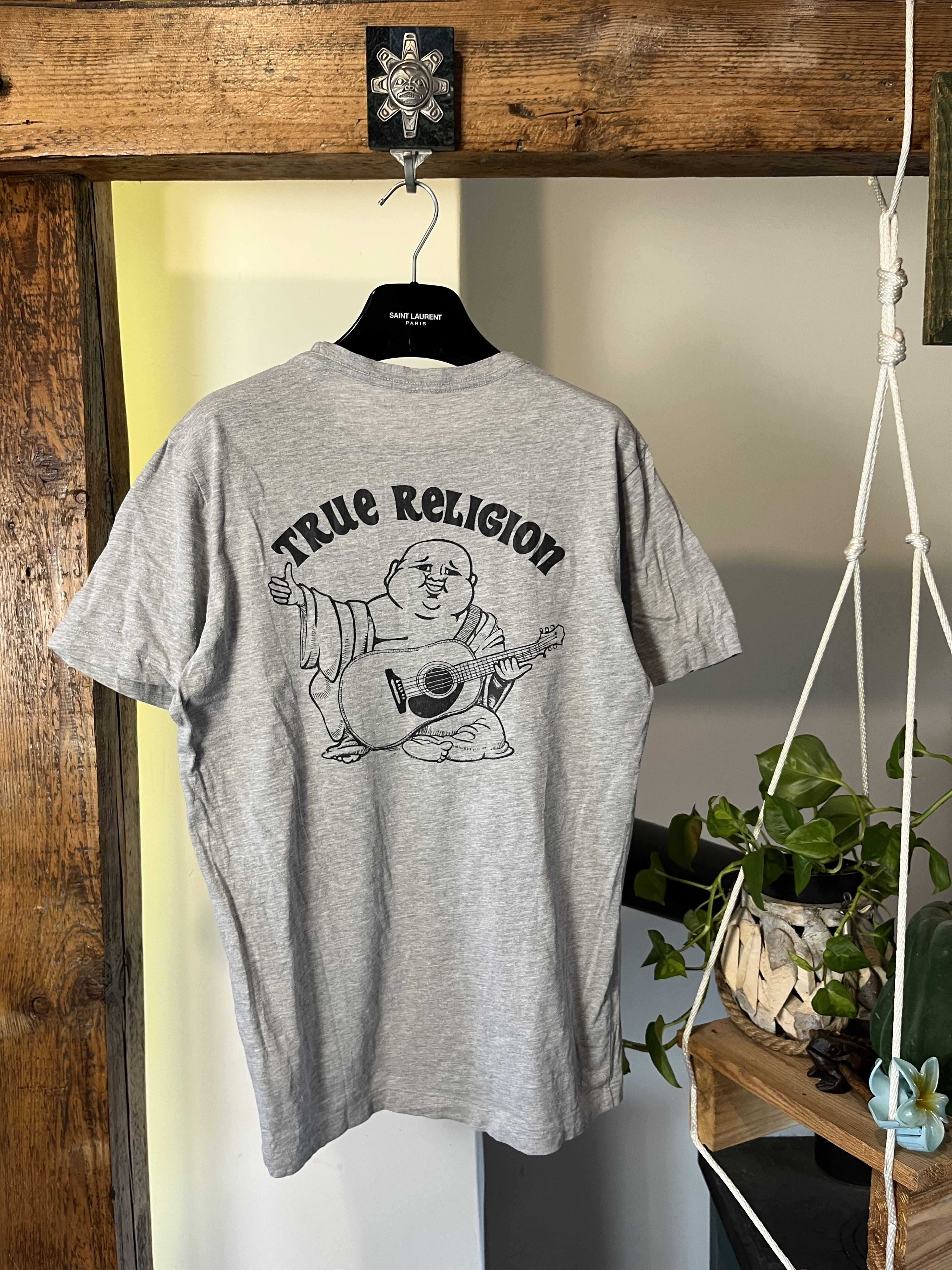 True Religion × Vintage Vintage y2k True Religion Big Logo T Shirt Size US M / EU 48-50 / 2 - 1 Thumbnail
