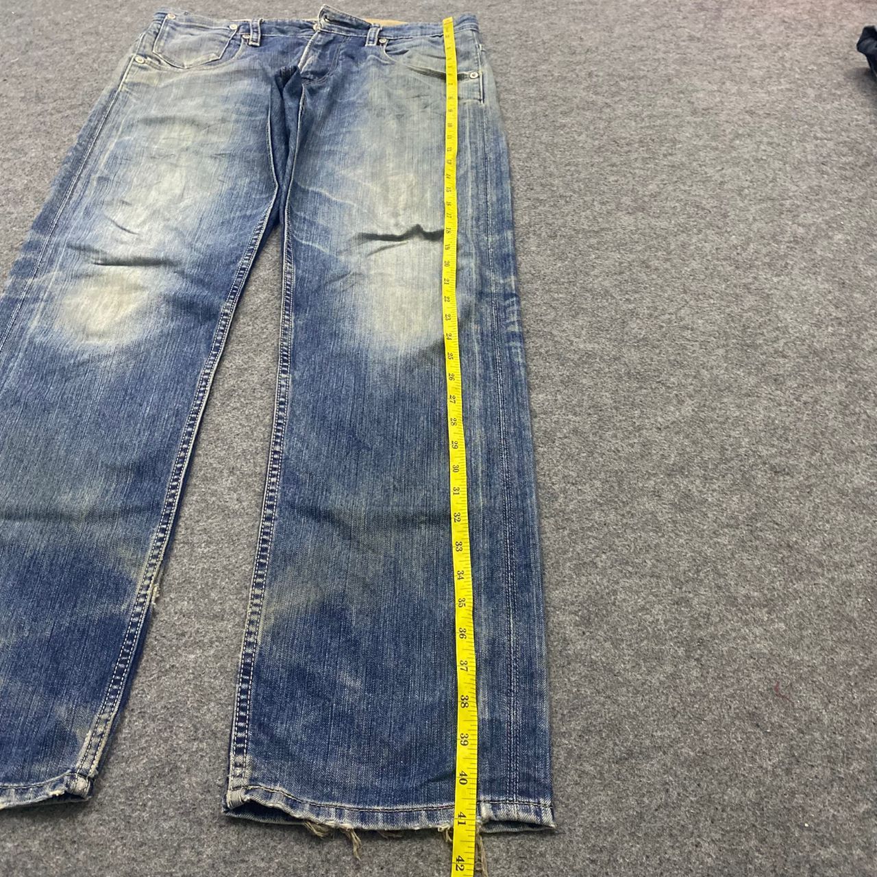 Levi's 💥Best Offer💥Vintage Levis 504 Distressed Denim Size US 34 / EU 50 - 3 Thumbnail