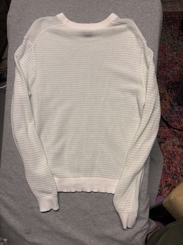 Club Monaco Club Monaco Blue-White Mesh Sweater Size US M / EU 48-50 / 2 - 6 Thumbnail