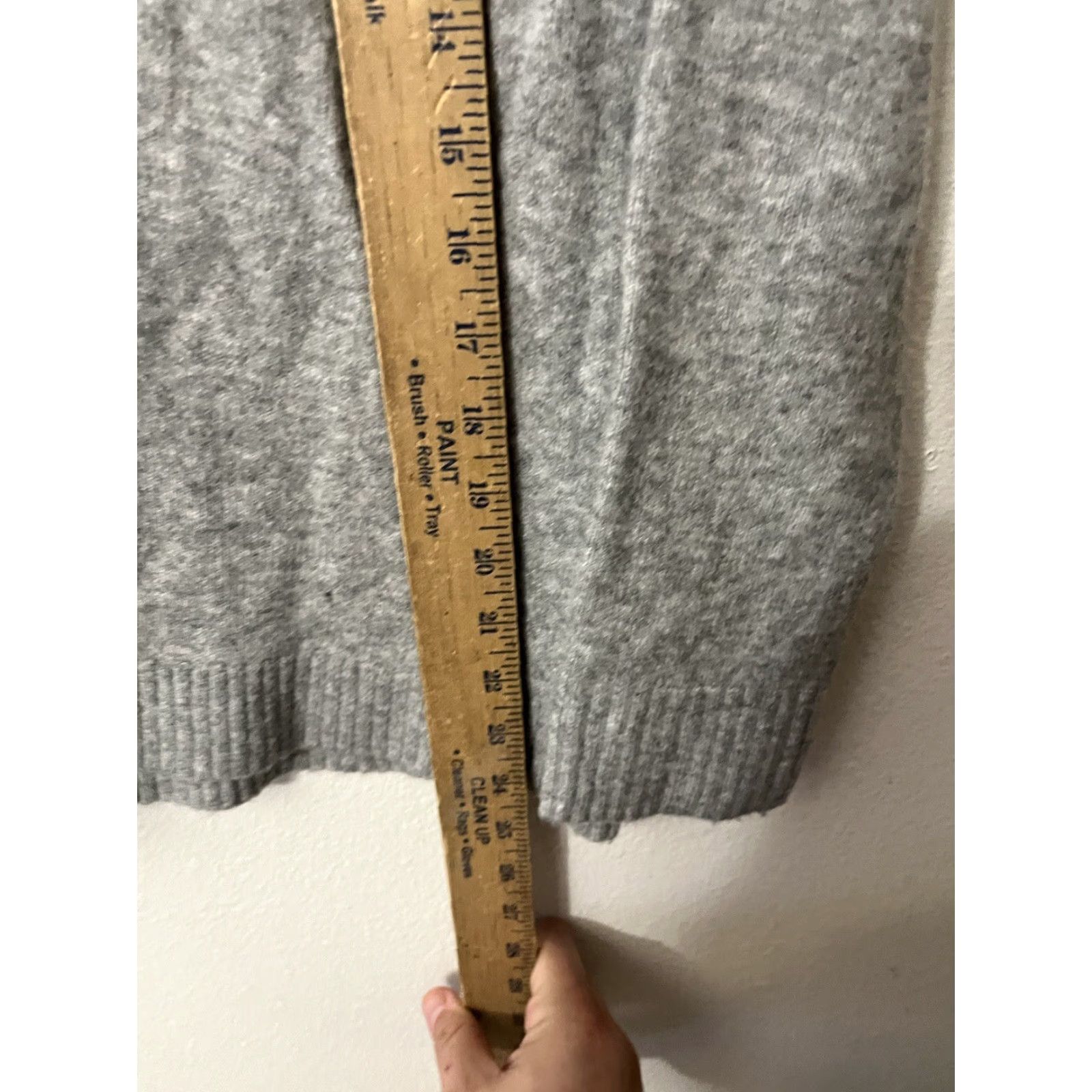 Loft VINTAGE LOFT Crew Neck Pullover Sweater Women XS Gray Solid Cozy Acrylic Size XS / US 0-2 / IT 36-38 - 4 Thumbnail
