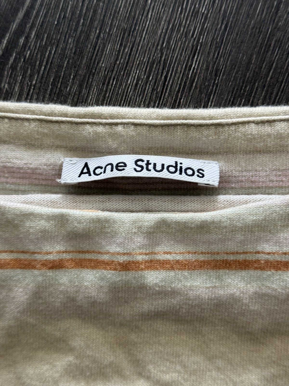 Acne Studios Acne Studios beige enos striped longsleeve shirt Size S / US 4 / IT 40 - 3 Thumbnail