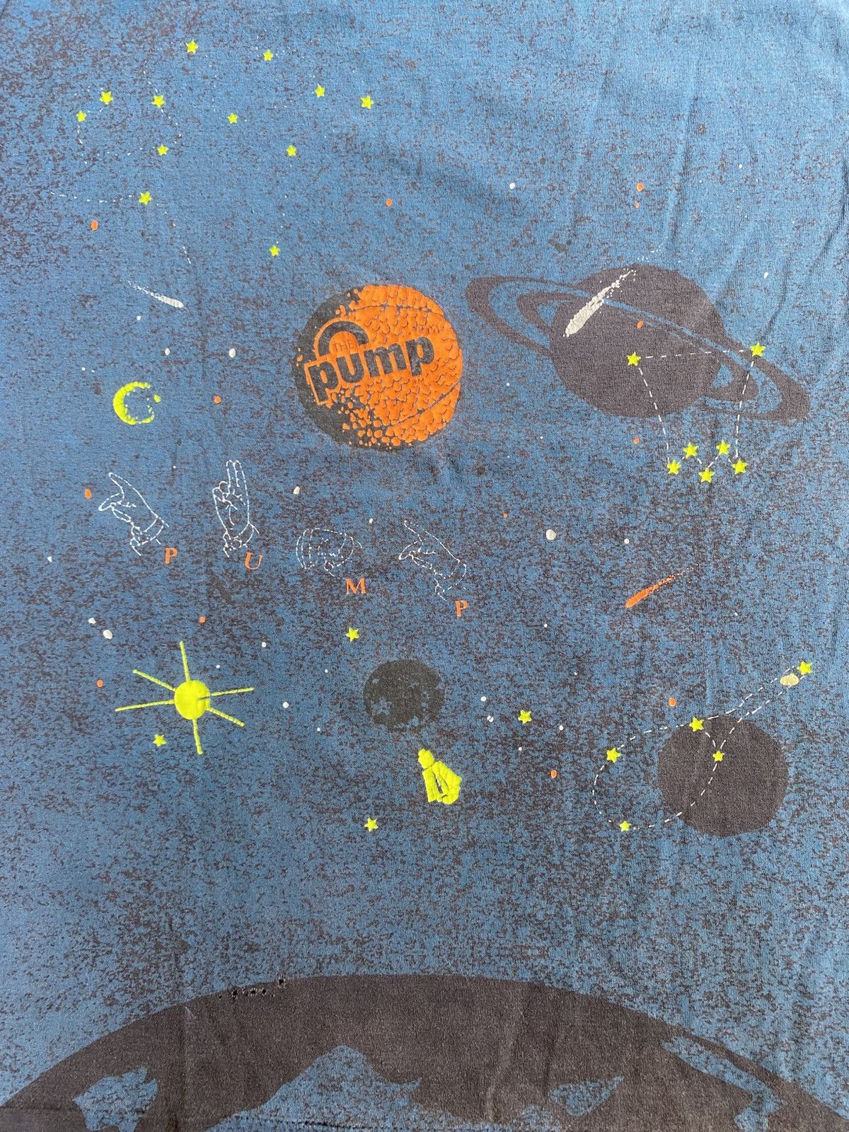 Reebok × Vintage Vintage REEBOK Sport PUMP Acid Print Galaxy T Shirt L XL Size US XL / EU 56 / 4 - 3 Thumbnail