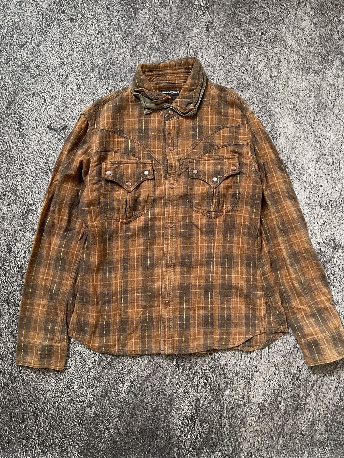 Japanese Brand HIDE AWAYS NICOLE CLUB FLANNEL SHIRT Size US M / EU 48-50 / 2 - 1 Thumbnail