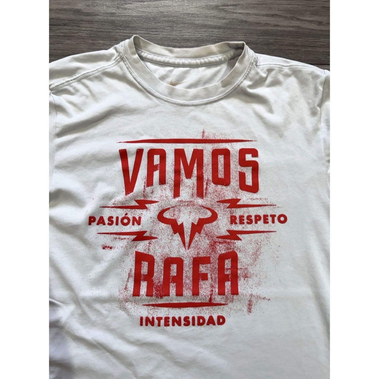 Nike Nike Shirt Mens Size S White Vamos Rafa Rafael Nadal Dri-FIT Tennis Crew Neck Court 90s Mens Size US S / EU 44-46 / 1 - 2 Thumbnail