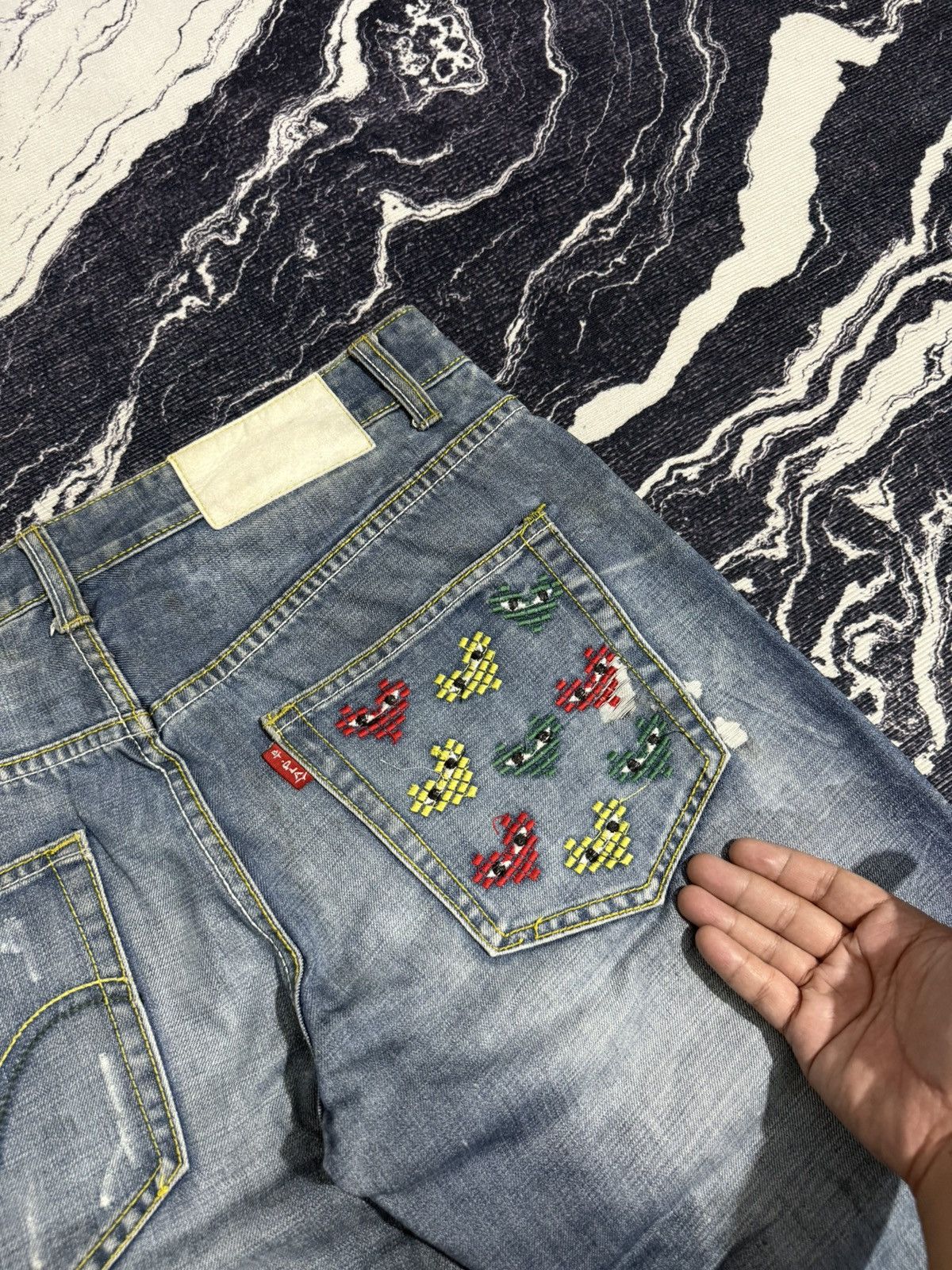 Vintage Vintage BT-play cdg distressed jeans Size US 30 / EU 46 - 3 Thumbnail