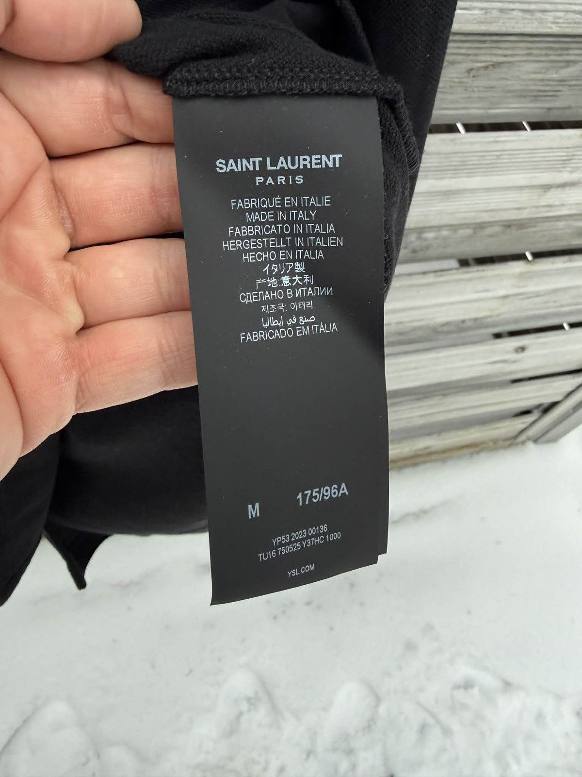 Saint Laurent Paris Polo Size US M / EU 48-50 / 2 - 2 Thumbnail