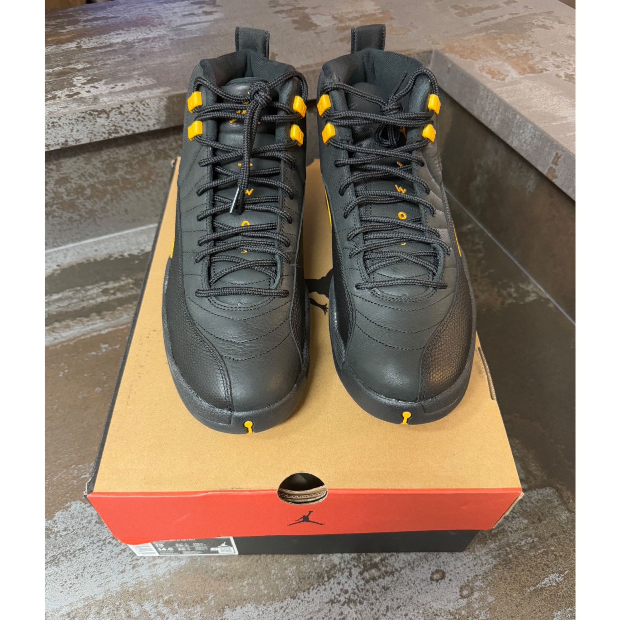 Jordan Brand Jordan 12 Retro Black Taxi Size 13- CT8013-071 Size US 13 / EU 46 - 2 Thumbnail
