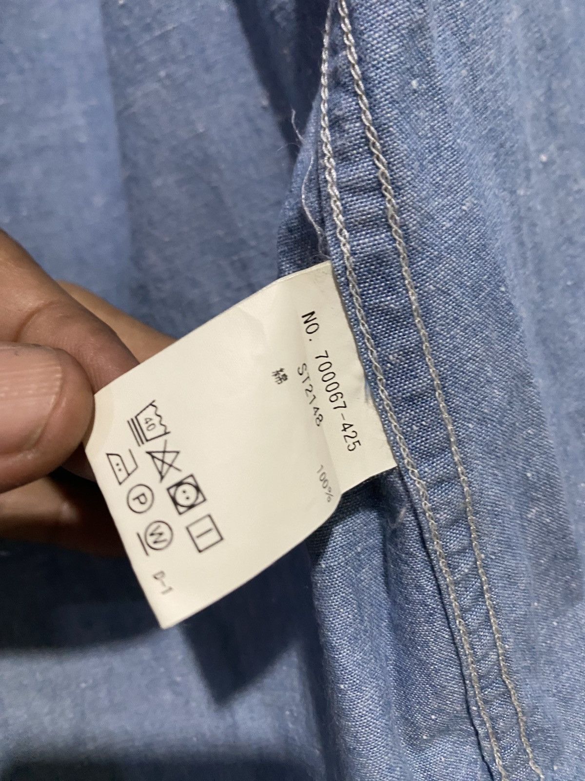 Blue Blue Japan × Japanese Brand Blue Blue Long Sleeve Shirt Button Up Size US M / EU 48-50 / 2 - 10 Thumbnail