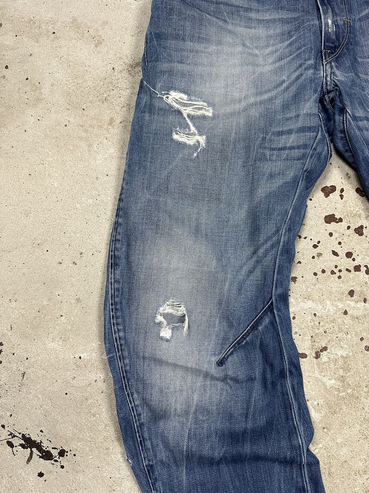 G-Star × Vintage Vintage G Star Raw Arc Loose Tapered Denim Pants Trashed Size US 31 - 5 Thumbnail