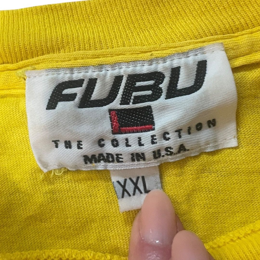 Fubu Vintage Y2K FUBU Sports Embroidered Yellow Tee Size US XXL / EU 58 / 5 - 3 Thumbnail