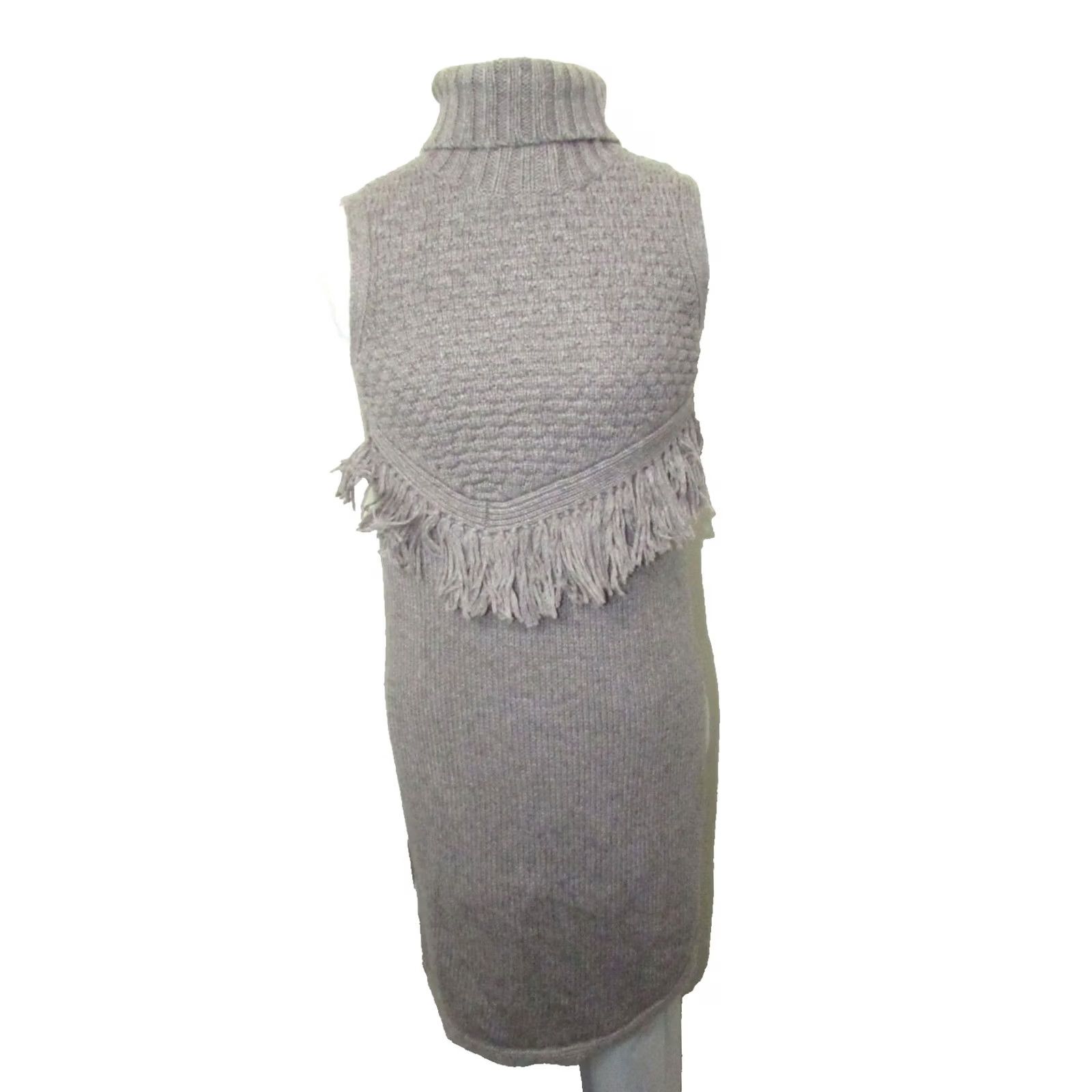 Anthropologie Anthropologie Nomad by Morgan Carper Wool Blend Grey Knit Dress Womens Size XS Size XS / US 0-2 / IT 36-38 - 2 Thumbnail
