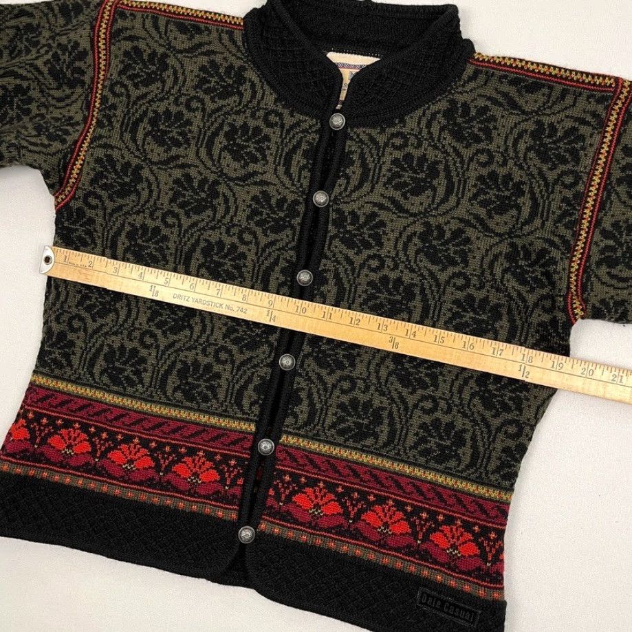 Dale Of Norway Dale of Norway Cardigan Womens M 42 Cropped Nordic Fair Isle Wool Sweater Green Size M / US 6-8 / IT 42-44 - 6 Thumbnail