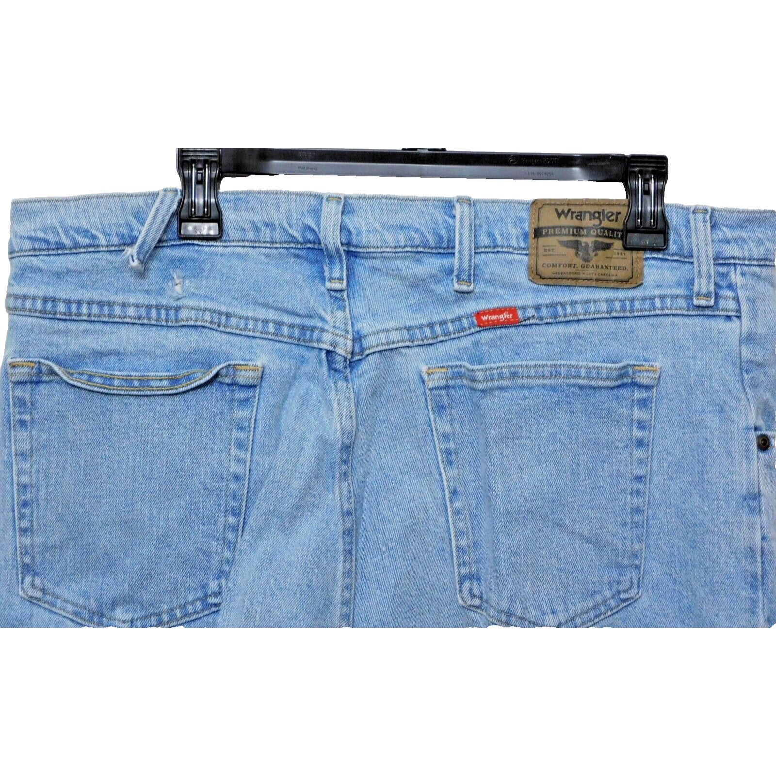 Wrangler Wrangler Light Blue Denim Straight Leg Jeans Men's 38x29 Size US 38 / EU 54 - 3 Thumbnail