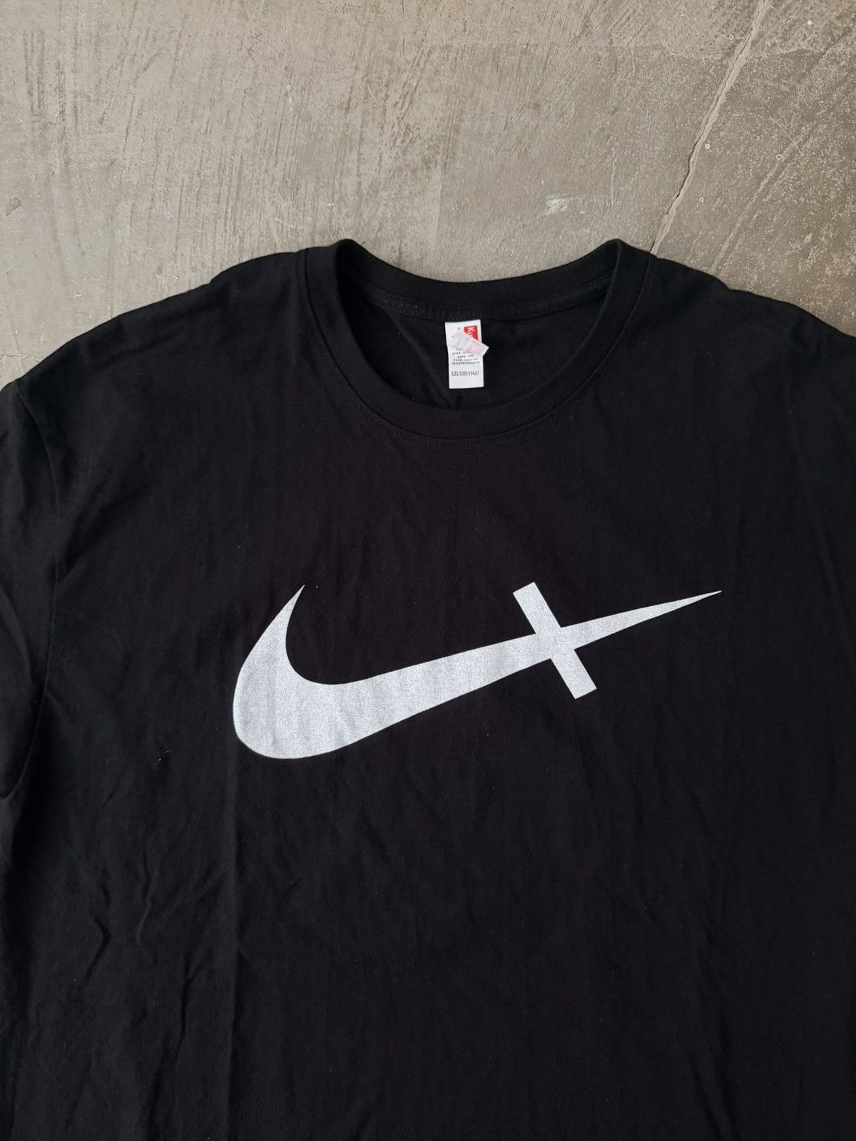 Vintage Nike Swoosh Tee Supreme Kapital Balenciaga Size US XXL / EU 58 / 5 - 2 Thumbnail