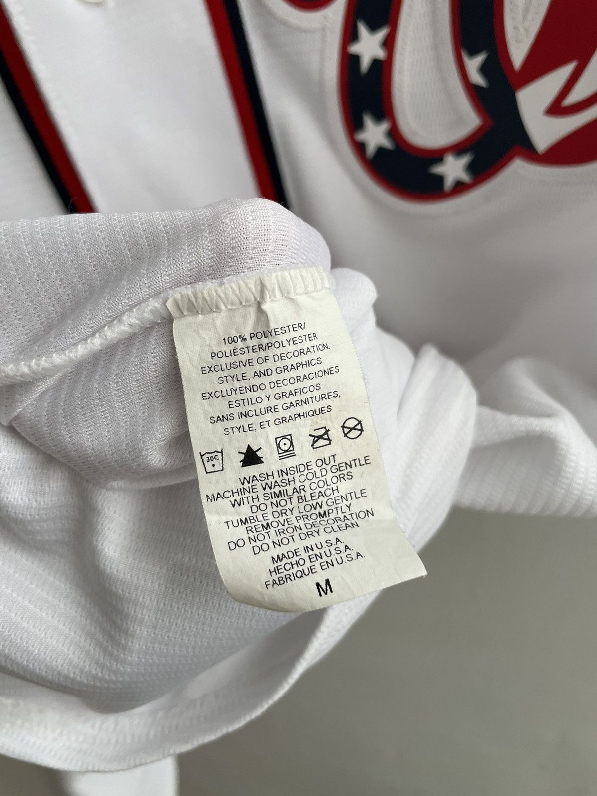 Majestic MLB Baseball Washington Nationals Cotton Shirt #37 Strasburg Size US L / EU 52-54 / 3 - 21 Thumbnail