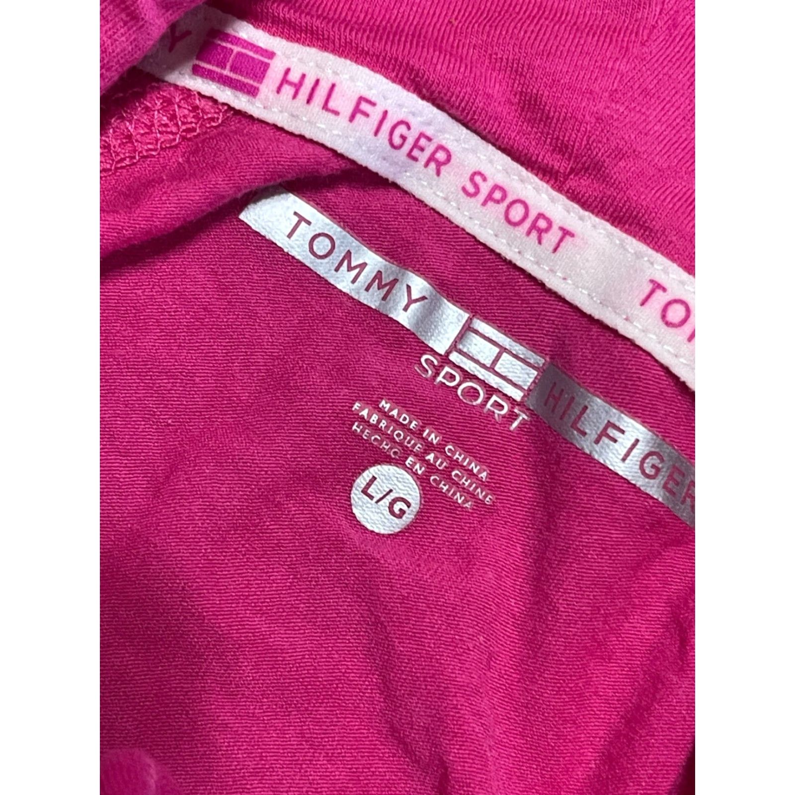 Tommy Hilfiger Tommy Hilfiger Hoodie Womens Large Pink Pullover Logo Brand Regular Size L Casual Modern Logo Pullover Hoodie Mens Womens? Wait. Size L / US 10 / IT 46 - 6 Thumbnail