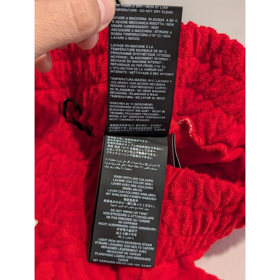 Palm Angels o1rshd1 Terry Track Pant in Red Off White Size US 30 / EU 46 - 20 Thumbnail