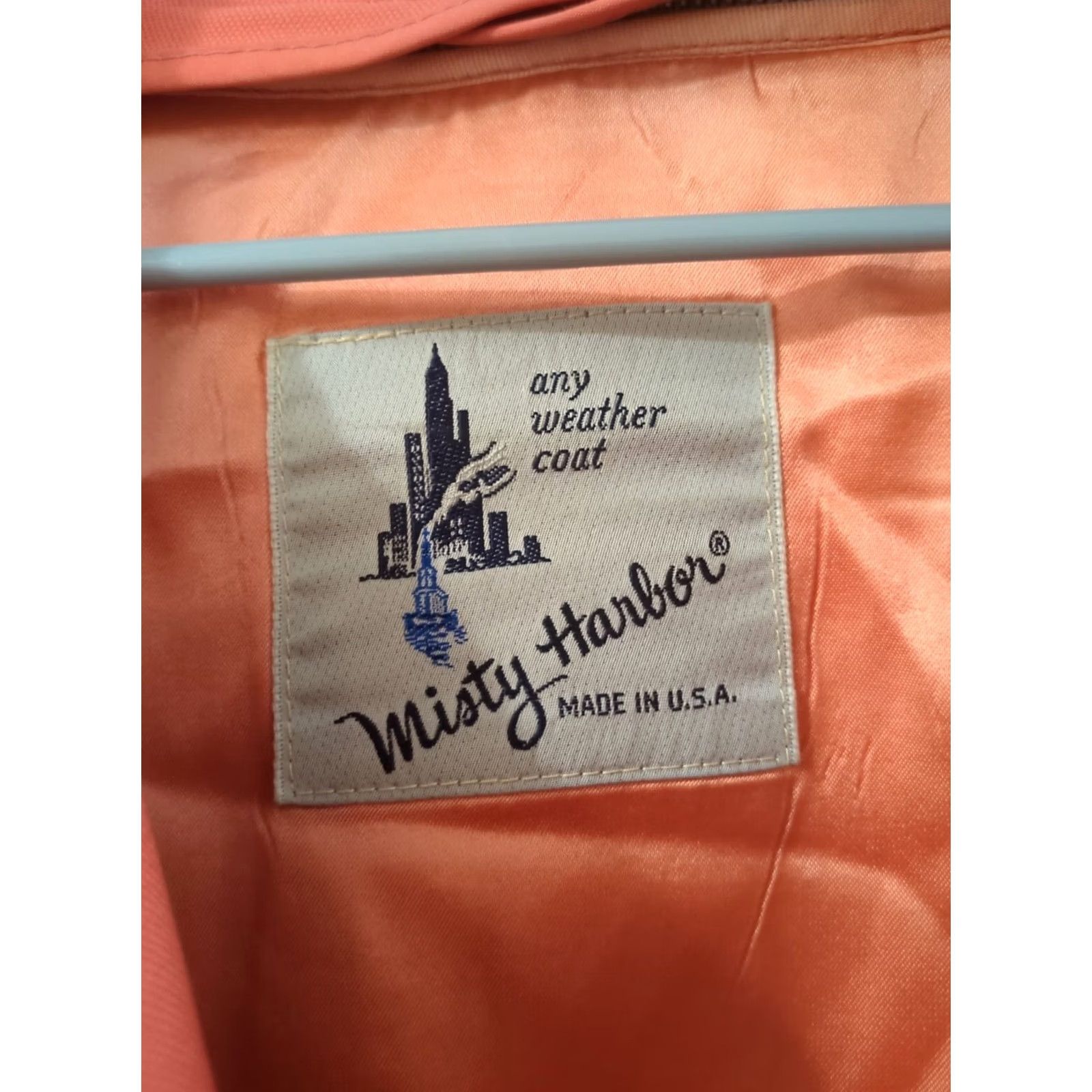 Vintage VINTAGE Misty Harbor Women's Orange Wool Blend Jacket Coat Removable Liner Size 16 Size XXL / US 16-18 / IT 52-54 - 5 Thumbnail