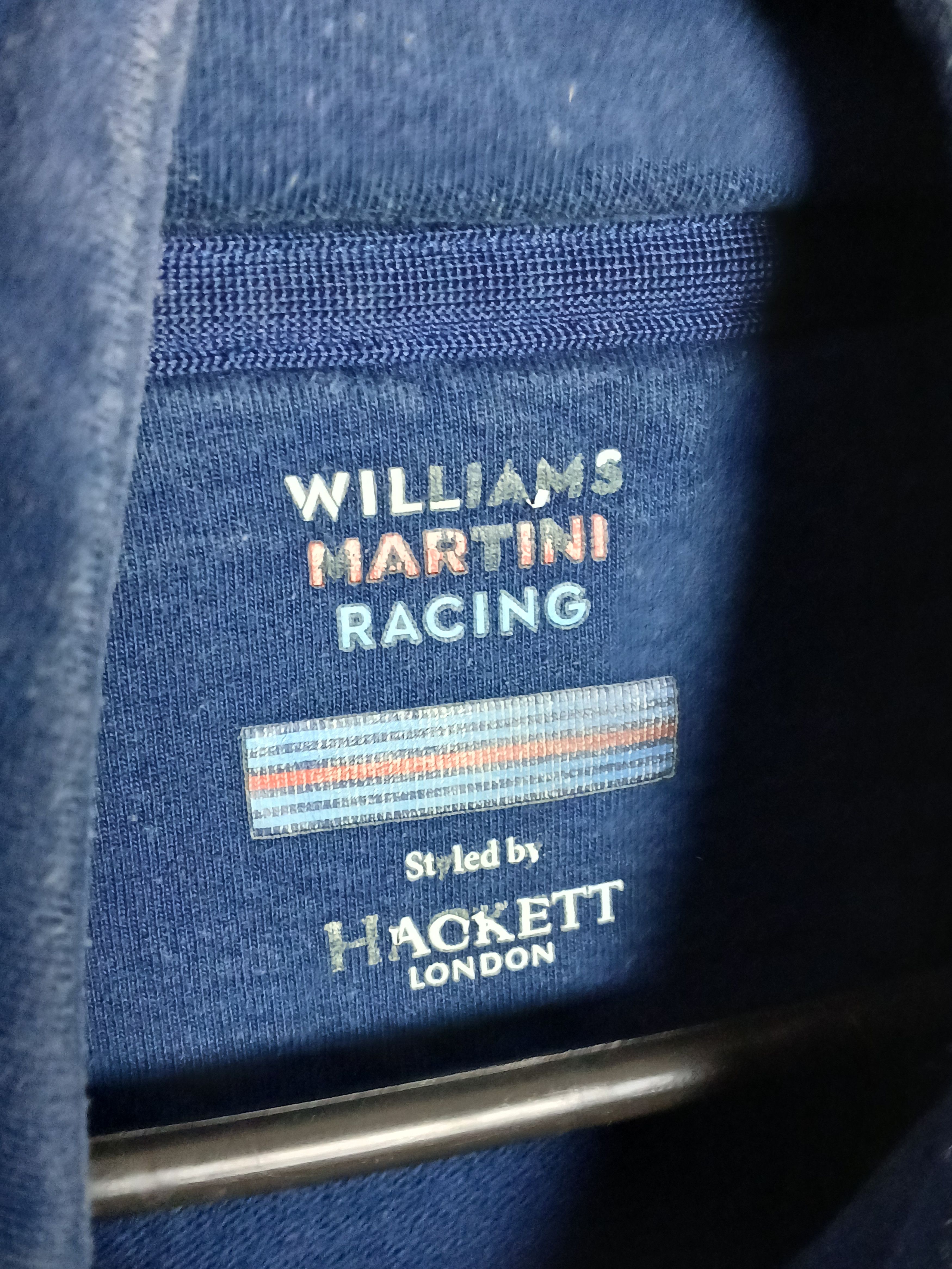 Formula 1 Hackett Williams Martini Racing Team F1 Sweatshirt Size US XL / EU 56 / 4 - 12 Thumbnail