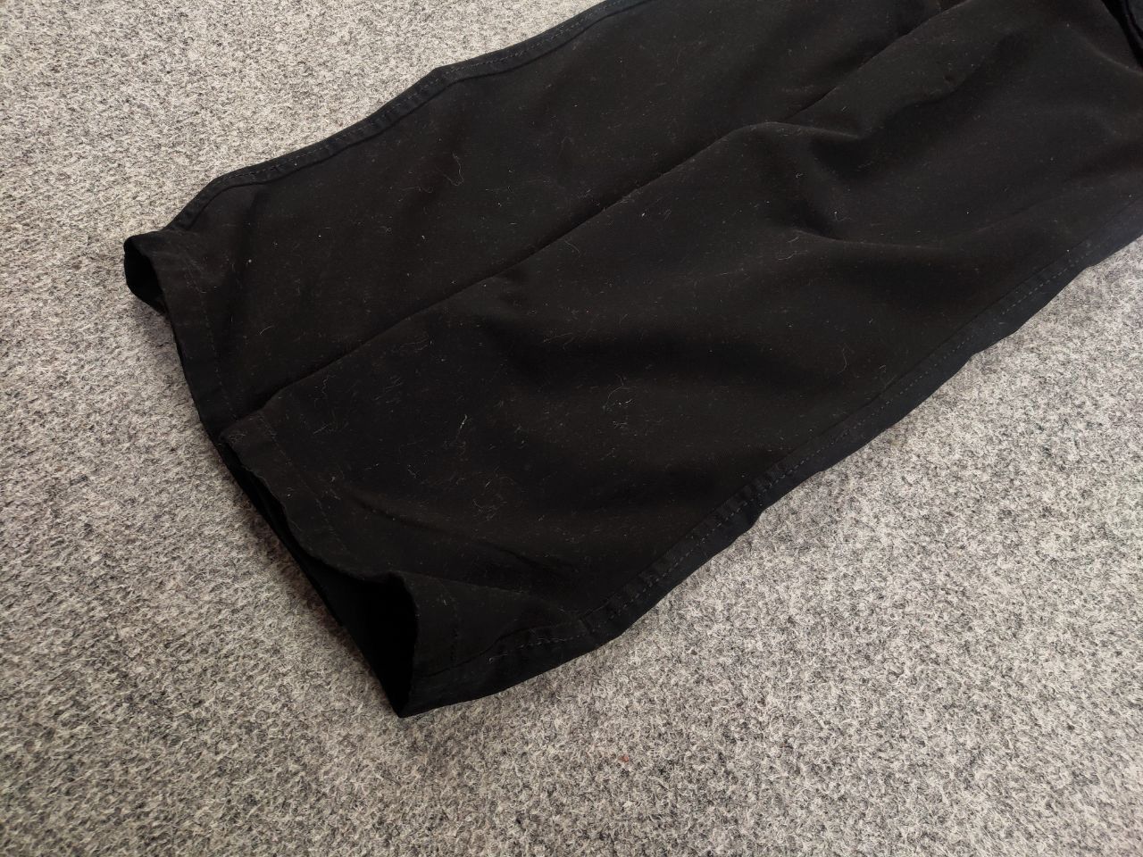 Japanese Brand Vintage 90's Japanese Black Baggy Cargo Pants Y2K Hype Style Size US 29 - 6 Thumbnail