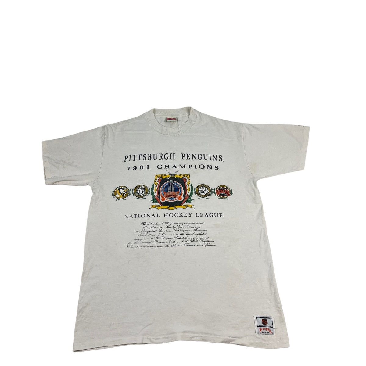 NHL Vintage 1991 NHL Pittsburgh Penguins Tee Size US XL / EU 56 / 4 - 8 Thumbnail