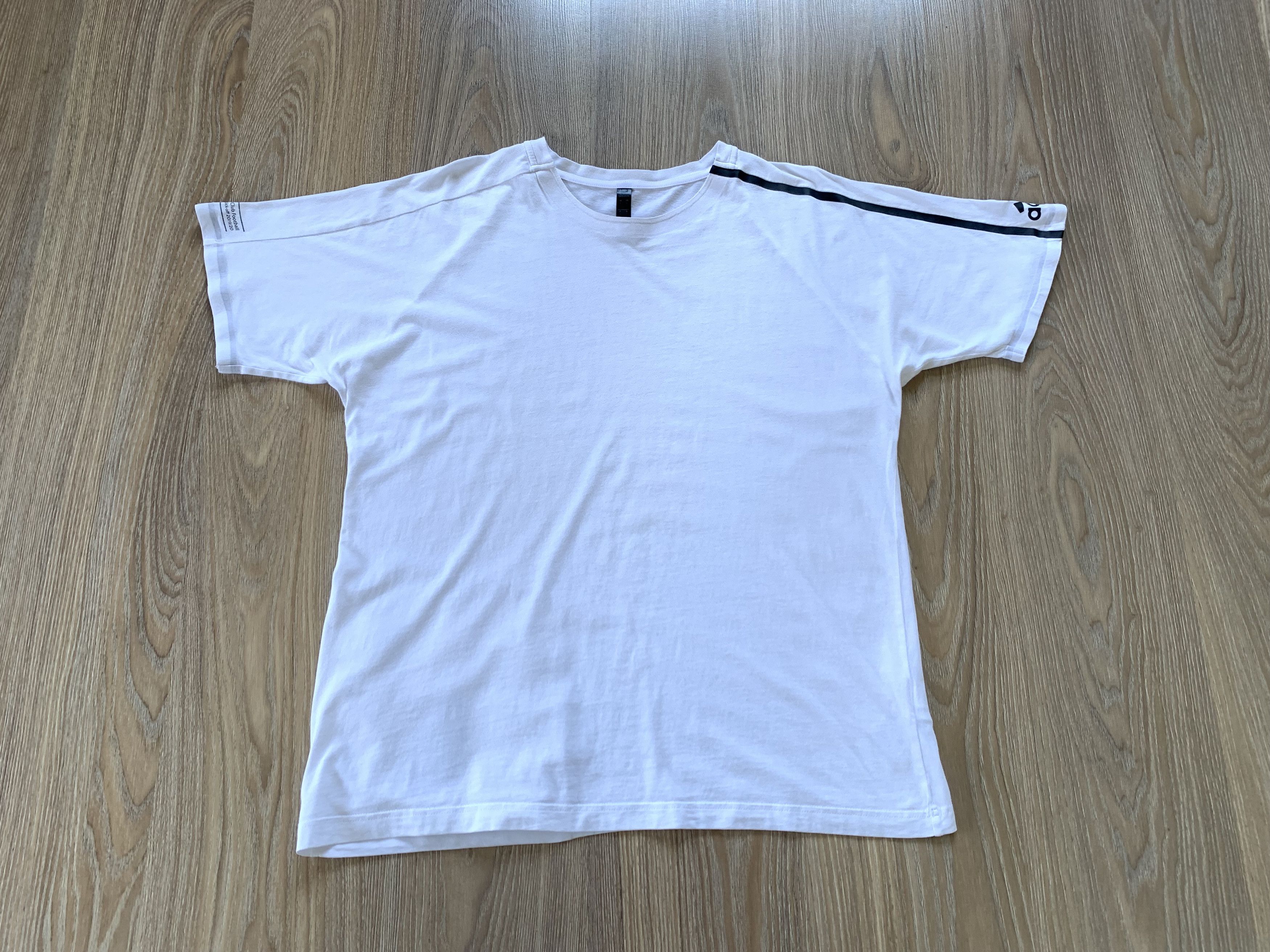 Adidas Adidas White Cotton T Shirt Size US L / EU 52-54 / 3 - 2 Thumbnail