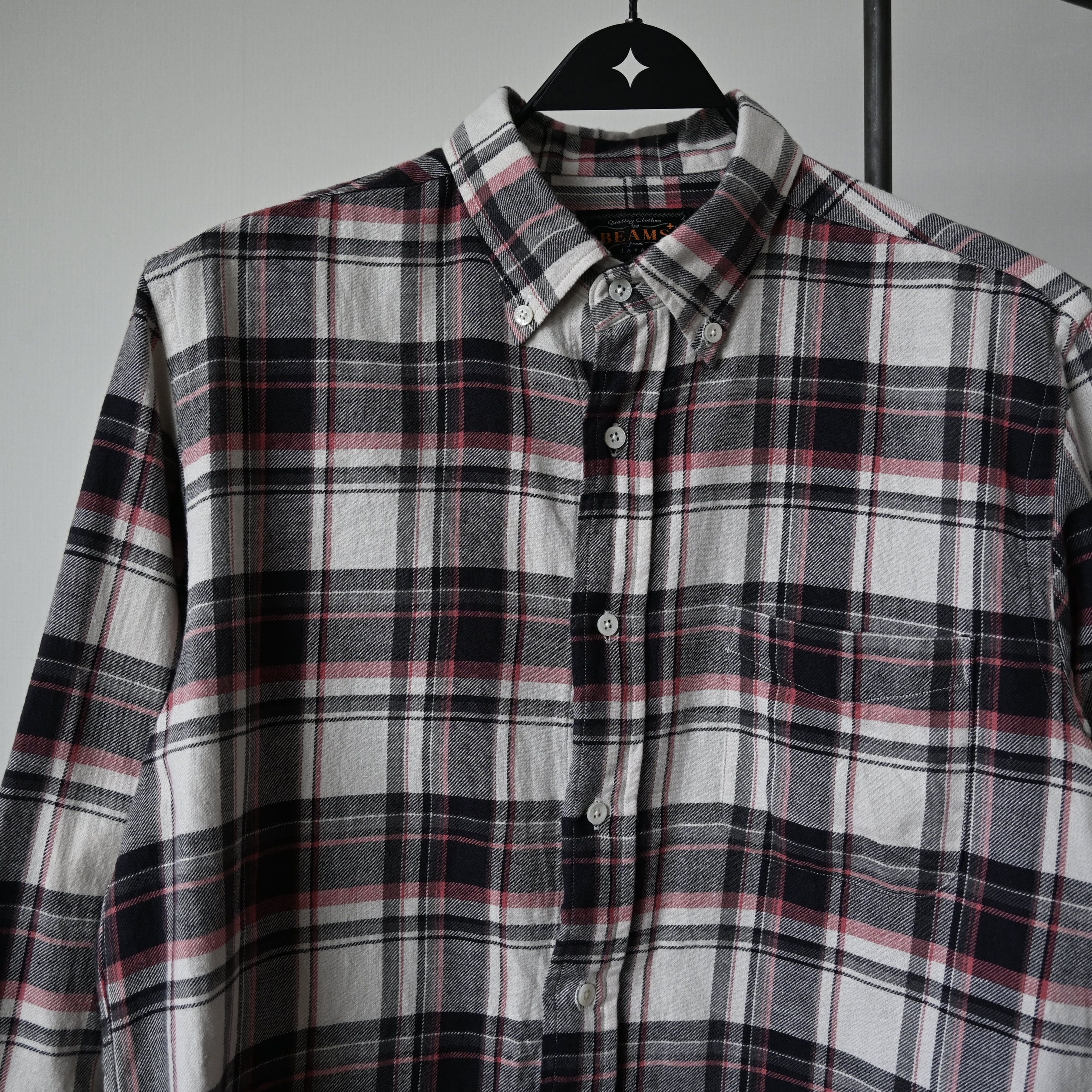 Beams Plus BEAMS Plus 85/15 cotton linen plaid shirt made in Japan Size US M / EU 48-50 / 2 - 6 Thumbnail
