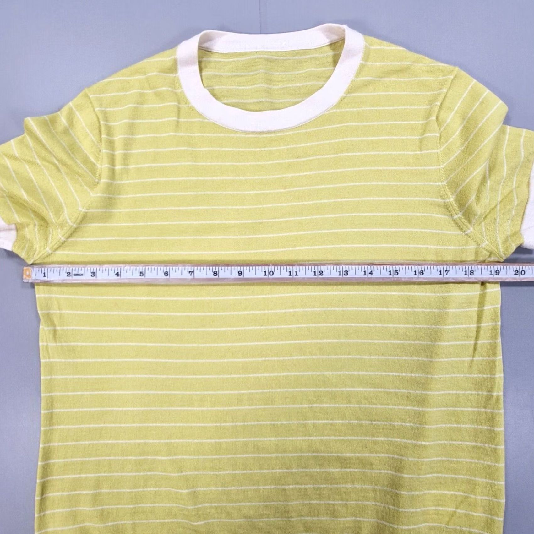 Vintage Rumere Womens T Shirt Striped 40 Medium Wool Crew Neck Short Sleeve Ringer Lightweight Casual Vintage: No (omit vintage) Size S / US 4 / IT 40 - 3 Thumbnail