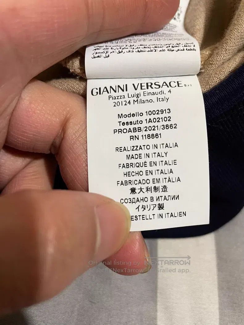 Versace Versace Main line FW22 color-blocking stand-up collar logo Size US XL / EU 56 / 4 - 8 Thumbnail