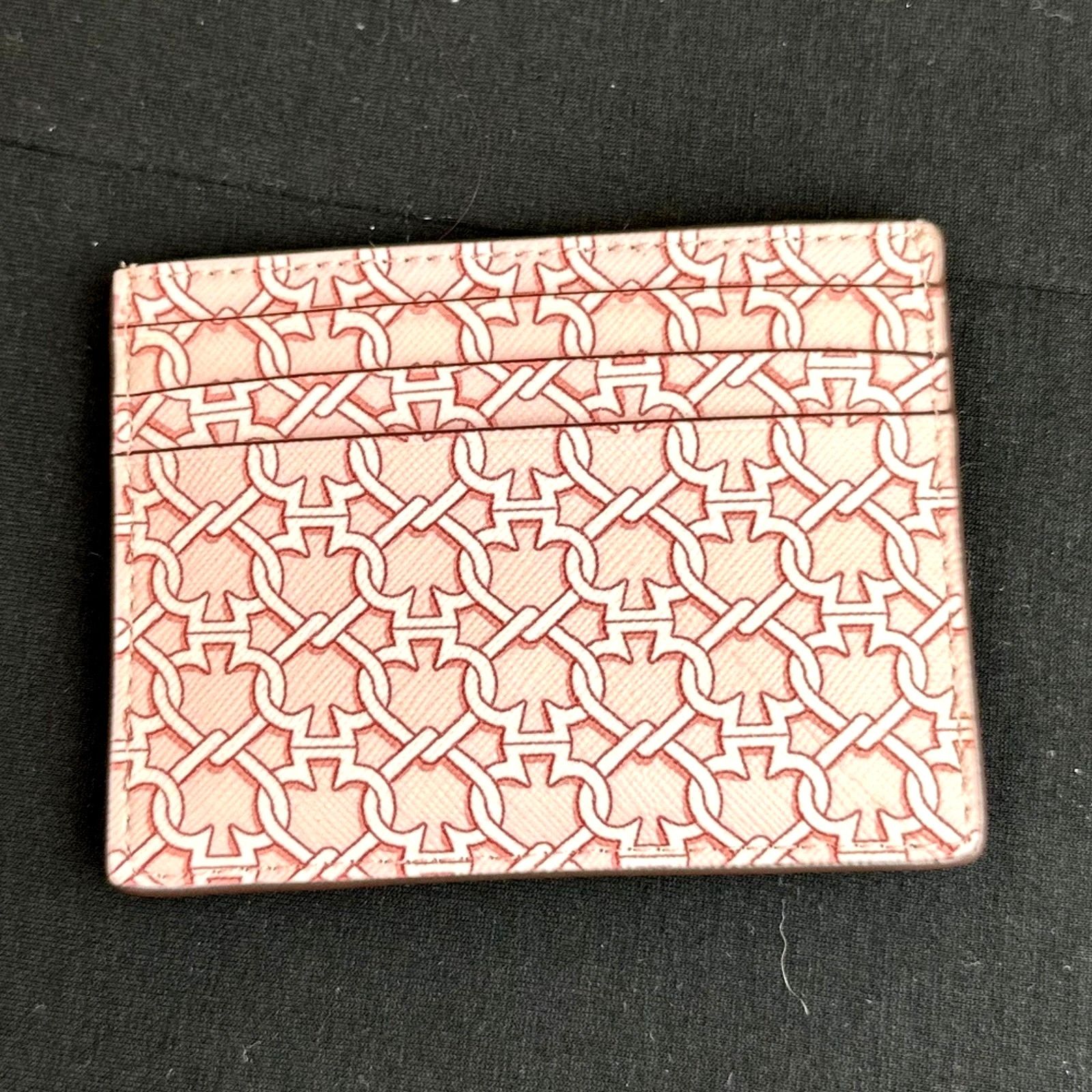 Kate Spade Kate Spade Pink Linked Hearts Leather Slim Card Case Size ONE SIZE - 4 Thumbnail