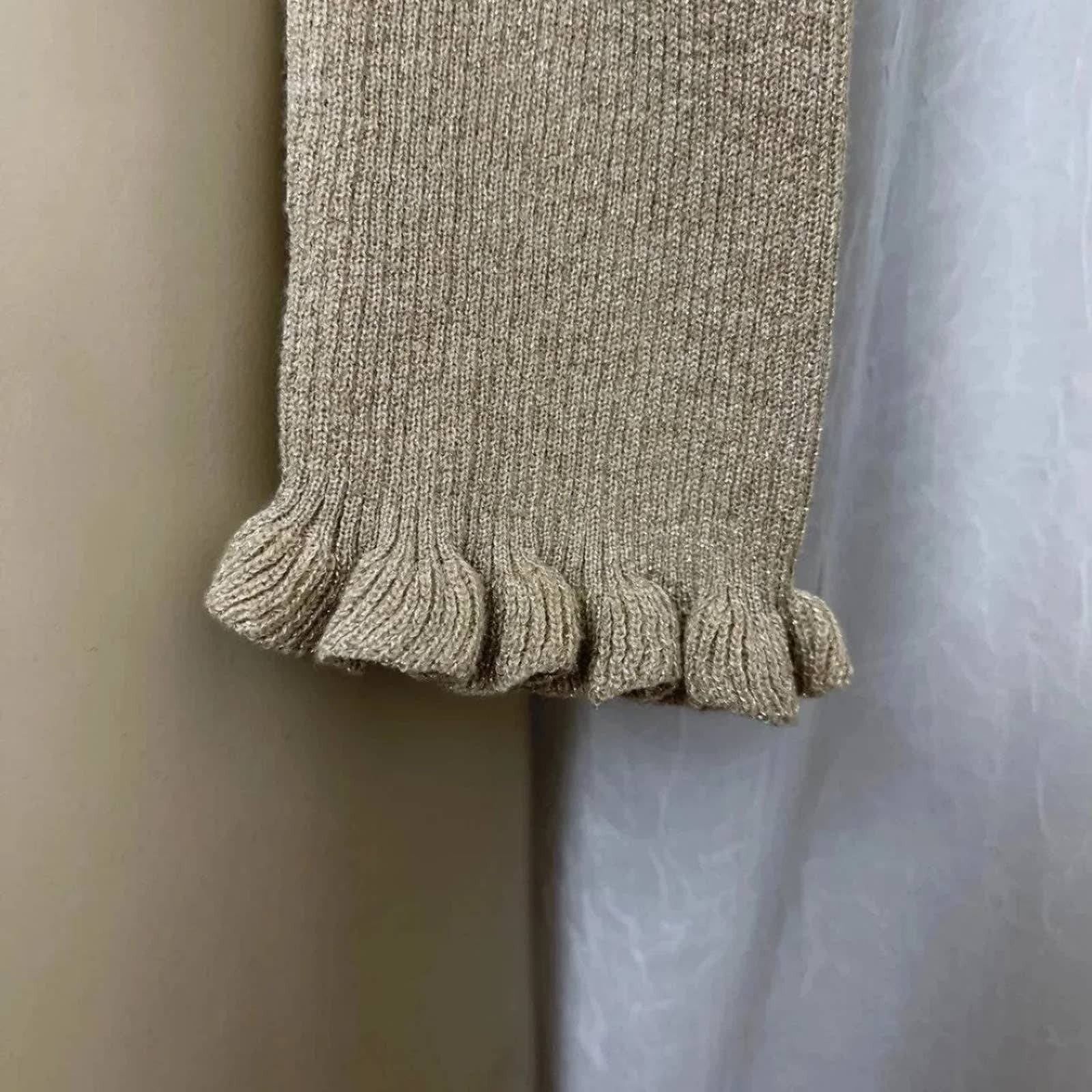 Vintage VTG Y2K Liz Claiborne Lizsport Petite Gold Shimmer Sweater Size S / US 4 / IT 40 - 10 Thumbnail