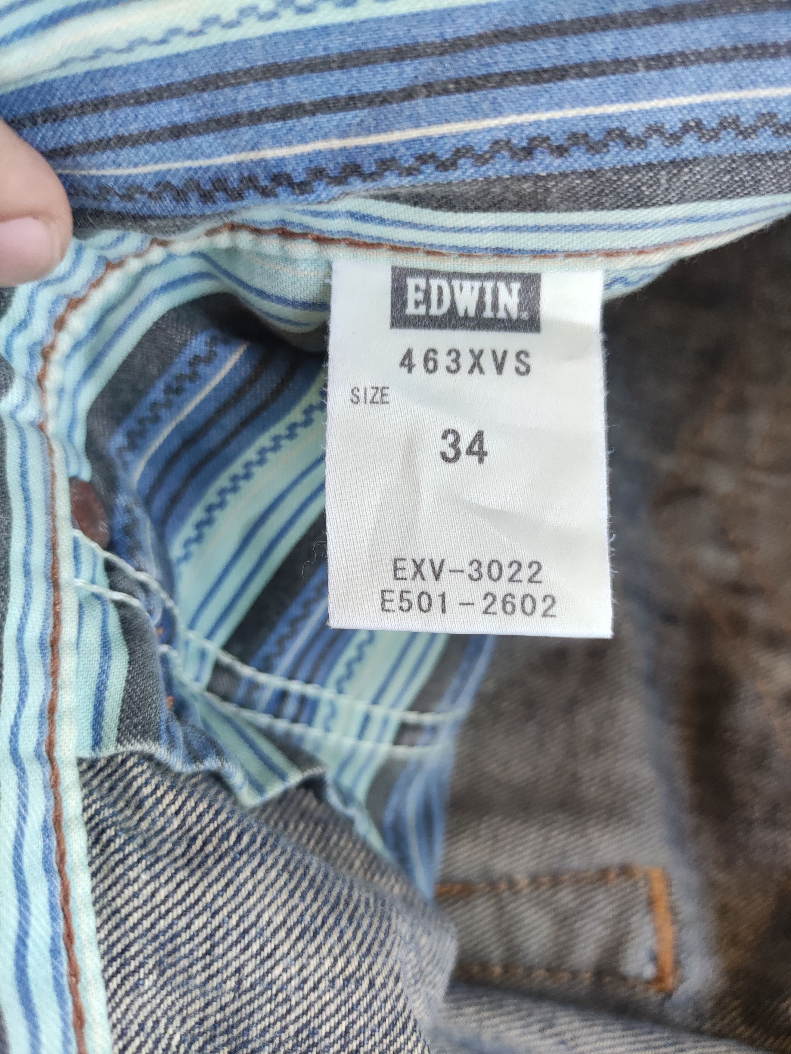 Edwin Vintage Edwin Japan Jean Distressed Faded Denim Pants Size US 37 - 7 Thumbnail