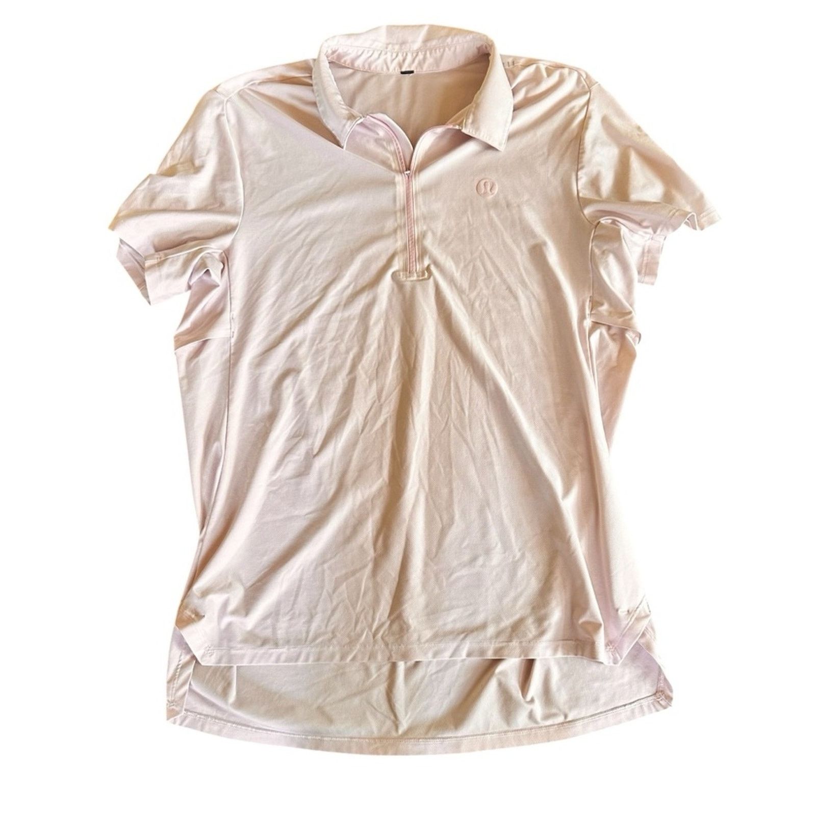 Lululemon Lululemon Men’s Stretch Golf Polo – Light Pink – Size M– GUC Size US M / EU 48-50 / 2 - 1 Thumbnail