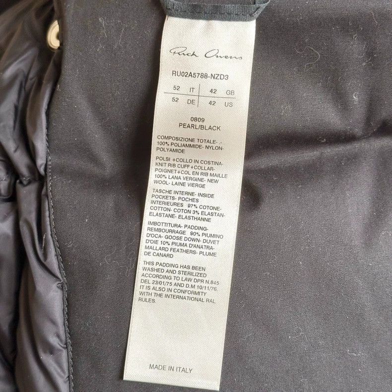 Rick Owens Rick Owens Black and white color matching down jacket-2506 Size US XL / EU 56 / 4 - 5 Thumbnail