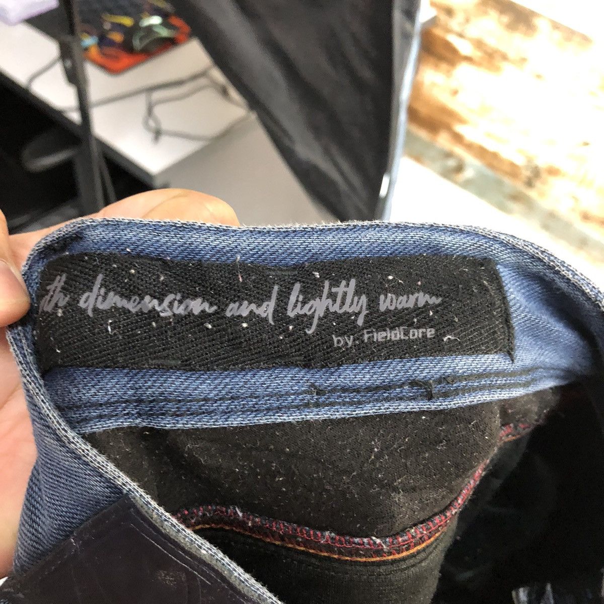 Japanese Brand Field Core Blue ripped Distressed Denim cargo Pants #A2126 Size US 29 - 23 Thumbnail