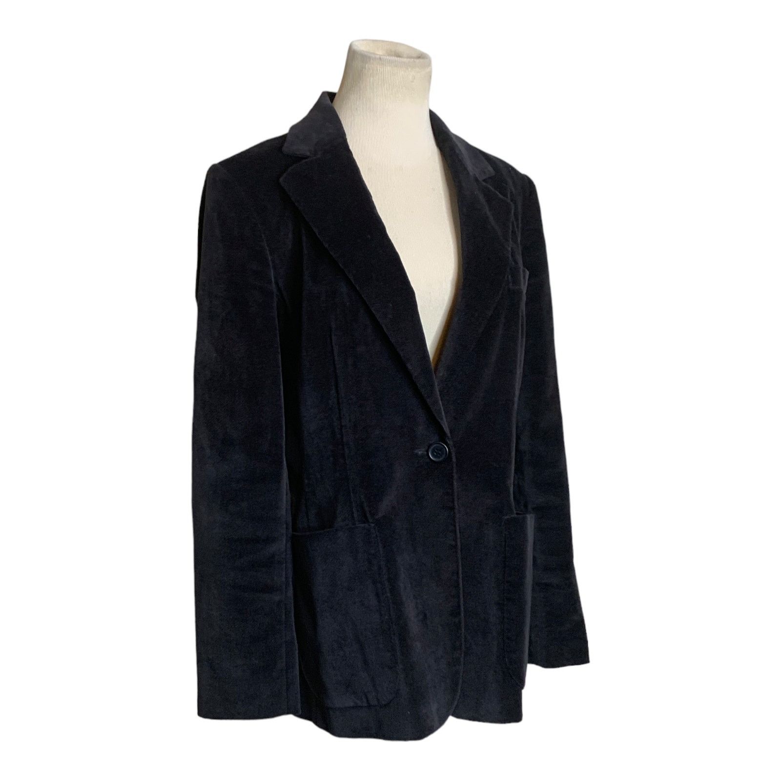 Harve Benard Harve Benard vintage black velvet one button blazer size 10 Size L / US 10 / IT 46 - 9 Thumbnail