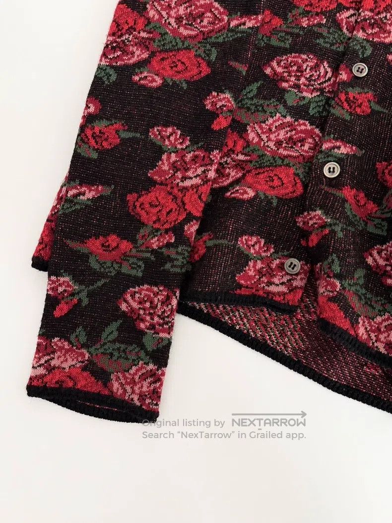 Comme des Garcons Comme Des Garcons Rose knitted cardigan Size XS / US 0-2 / IT 36-38 - 6 Thumbnail