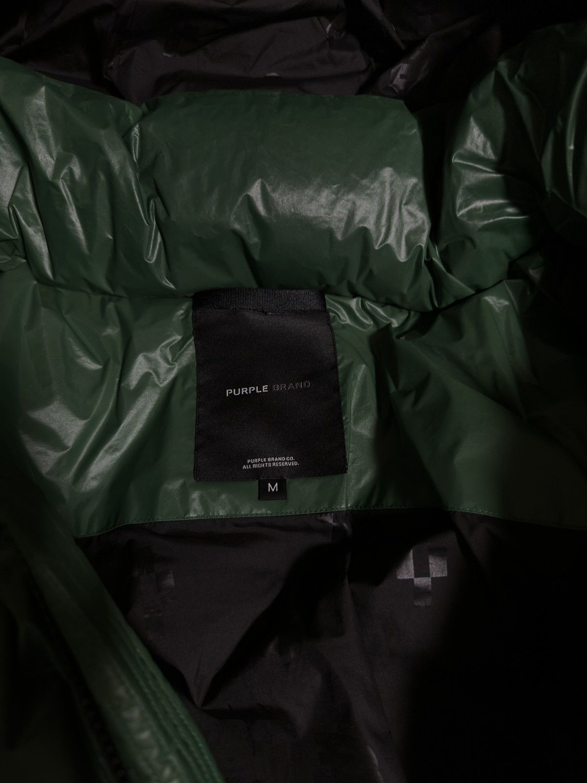 Purple Brand PURPLE BRAND GREEN NYLON PUFFER JACKET Size US M / EU 48-50 / 2 - 7 Thumbnail